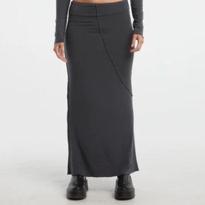 The Line by K Vana Skirt in Deep Grey